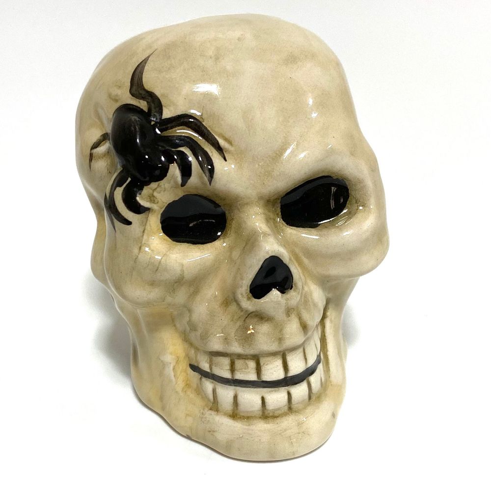 Skull Salt Pepper Shakers Blue Sky Halloween NEW - Picture 12 of 13